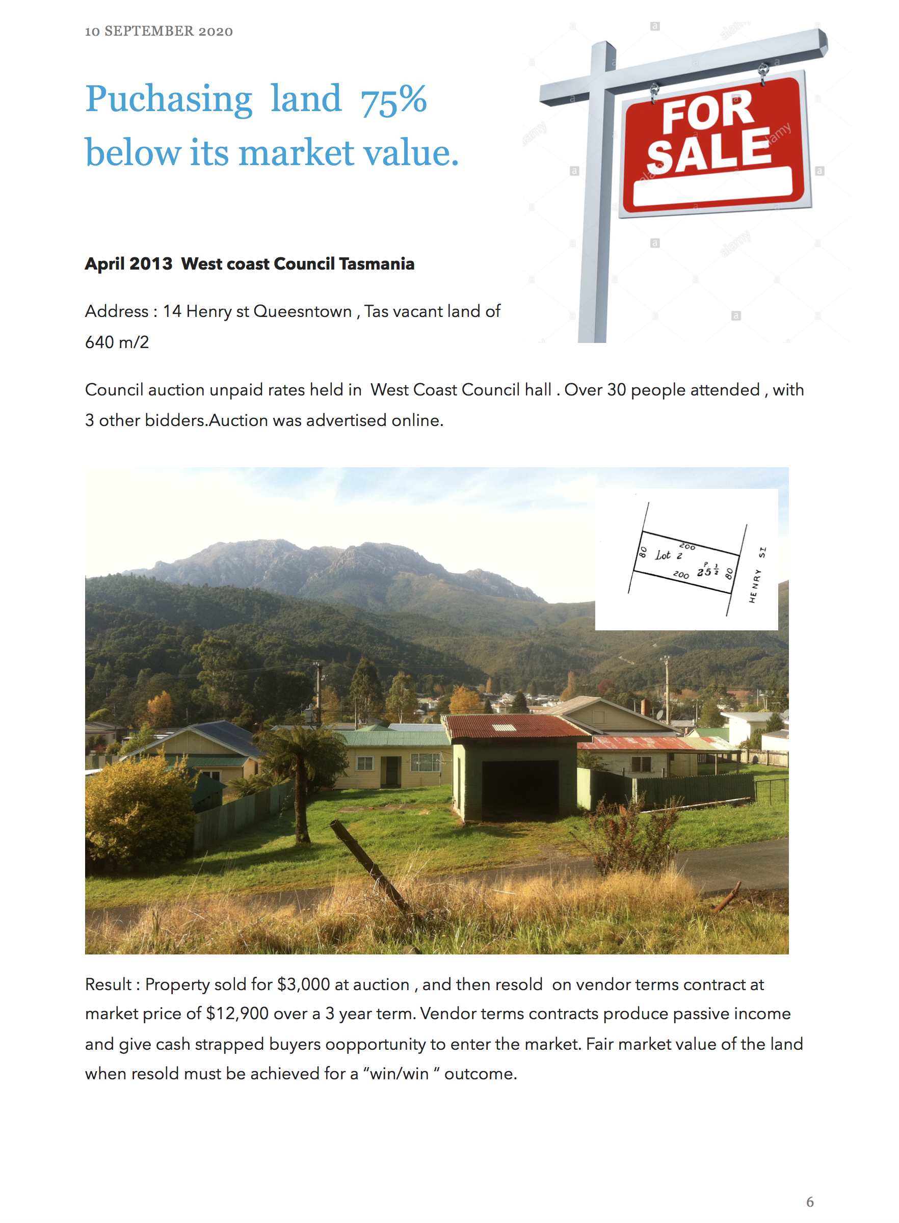 Below Market Value Property